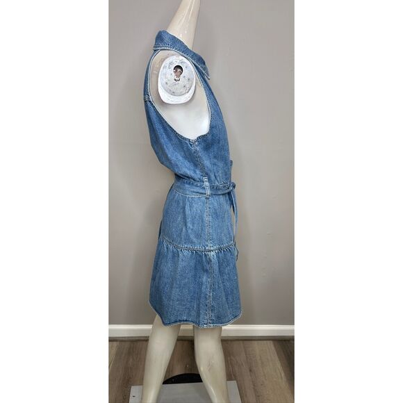 Alice + Olivia Women’s Miranda Denim Tie-Waist Minidress US 6 $375 - Picture 10 of 12